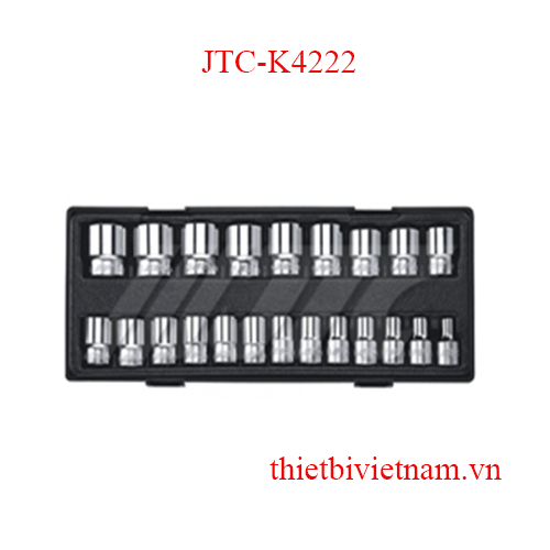 Bộ socket 12 cạnh 1/2 inch - 22 chi tiết JTC JTC-K4222