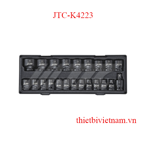 Bộ socket 6 cạnh  1/2 inch-  22 chi tiết ( Chuyên dùng bắn bulong ) JTC JTC-K4223