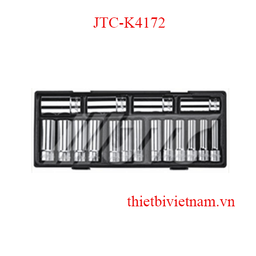 Bộ socket dài 12 cạnh 1/2 inch - 17 chi tiết JTC JTC-K4172