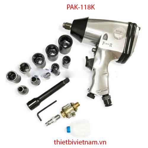 Bộ súng hơi xiết bu lông 1/2 inch hãng Top Model PAK-118K
