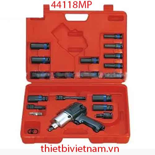 Bộ súng xiết bu lông khí nén 23 chi tiết hãng Kingtony Model 44118MP