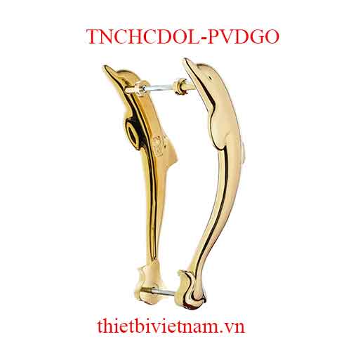 Bộ tay nắm đồng thau DOLPHIN PVD Gold dai 368 model TNCHCDOL-PVDGO