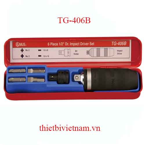 BỘ TAY VẶN VÀ TUỐC NƠ VÍT 2, 4 CẠNH HÃNG GENIUS TG-406B
