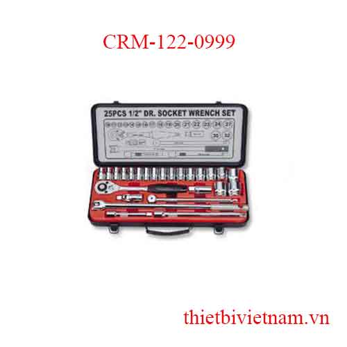 Bộ típ 1/2 inch 25 cái hộp sắt Crossman CRM-122-0999