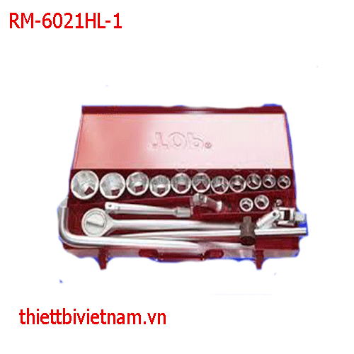 Bộ típ 21 món 3/4  ( Hộp sắt ) Cao Cấp (Lục + Bông) [21--50mm] TOP RM-6021HL-1