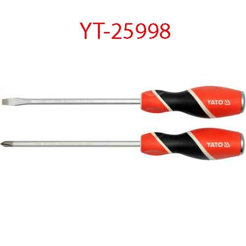Bộ tô vít 2 chi tiết (-) 6x150 (+) PH2x150 YATO YT-25998