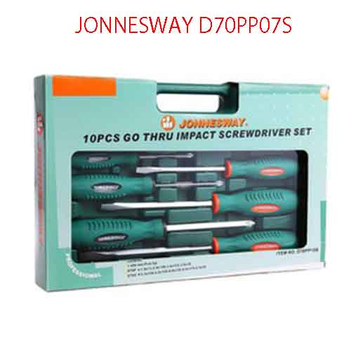 Bộ tô vít 7 chiếc 2 cạnh và 4 cạnh chuôi đóng JONNESWAY D70PP07S