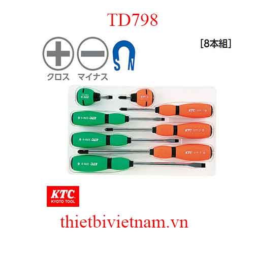 Bộ tô vít hãng KTC 8 chiếc TD798