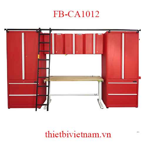 Bộ tủ đỏ và bàn làm việc nâng hạ điện tử CSPS 1 Model FB-CA1012