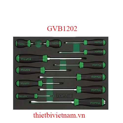 BỘ TUA VÍT 12 CHI TIẾT TOPTUL GVB1202