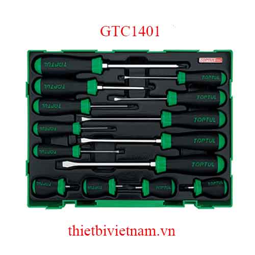 BỘ TUA VÍT 14 CHI TIẾT TOPTUL GTC1401