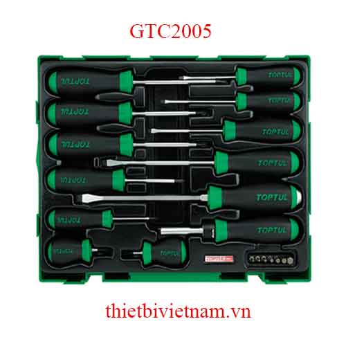 BỘ TUA VÍT 20 CHI TIẾT TOPTUL GTC2005