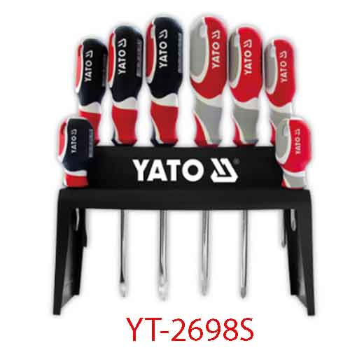 Bộ tuốc nơ vít đầu (+)(-) 8 chi tiết YATO YT-2698S