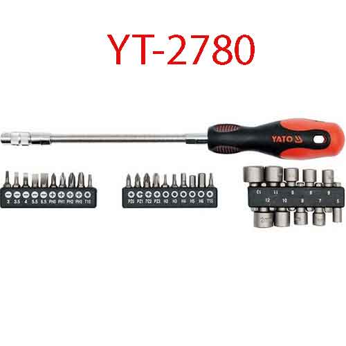 Bộ tuốc nơ vít dẻo đa năng 31 chi tiết YATO YT-2780