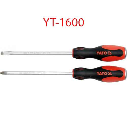 Bộ Tuốc-nơ-vít 2 cạnh và 4 cạnh đầu nam châm cán đập YATO YT-1600