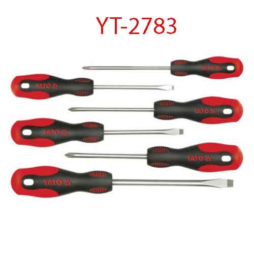 Bộ Tuốc-nơ-vít 6 cái đầu nam châm YATO YT-2783