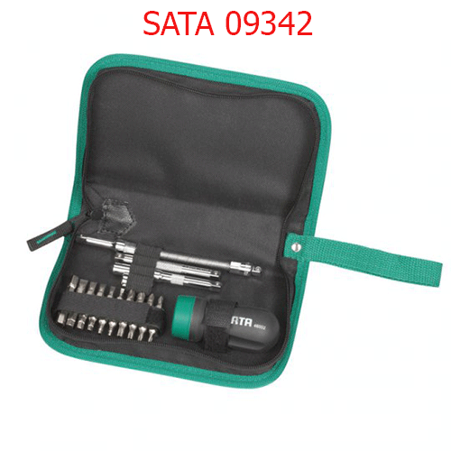 Bộ tuốt nơ vít cần tự động 25 chi tiết SATA 09342