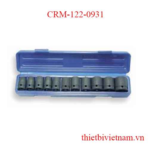 Bộ tuýp 11 chi tiết đen 1/2 inch Crossman CRM-122-0931