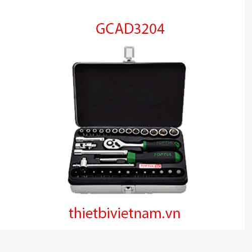 BỘ TUÝP 1/4 INCH  BÔNG 32 MÓN TOPTUL GCAD3204
