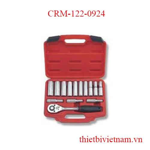 Bộ tuýp 15 chi tiết kích thước 1/2 inch Crossman CRM-122-0924