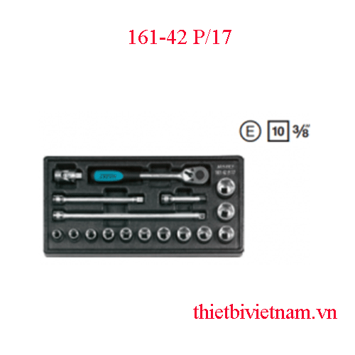 Bộ tuýp 3/8 inch 17 chi tiết Hazet 161-42 P/17