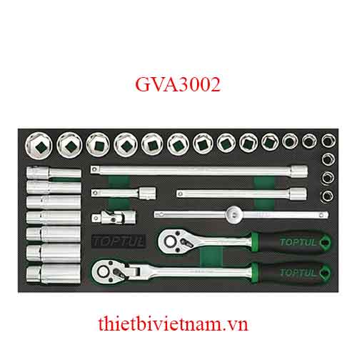 BỘ TUÝP 3/8 INCH 30PCS TOPTUL GVA3002