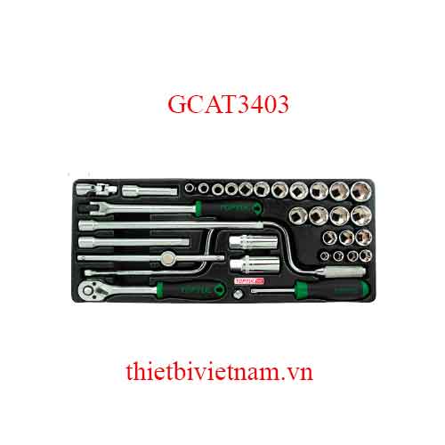 BỘ TUÝP 3/8 INCH - 34 MÓN TOPTUL GCAT3403