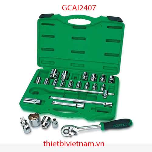 BỘ TUÝP ĐẦU 1/2 INCH 24 CHI TIẾT GCAI2407