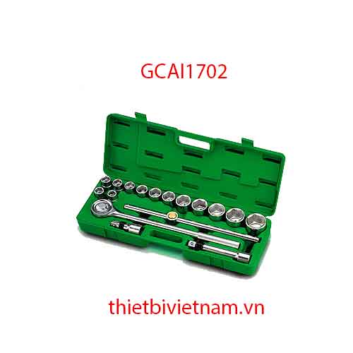 BỘ TUÝP ĐẦU 3/4 INCH 17 CHI TIẾT (HỘP NHỰA) GCAI1702