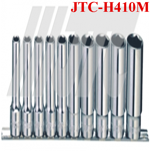 Bộ tuýp đầu sao cỡ ½” – 10 chi tiết loại dài JTC-H410M