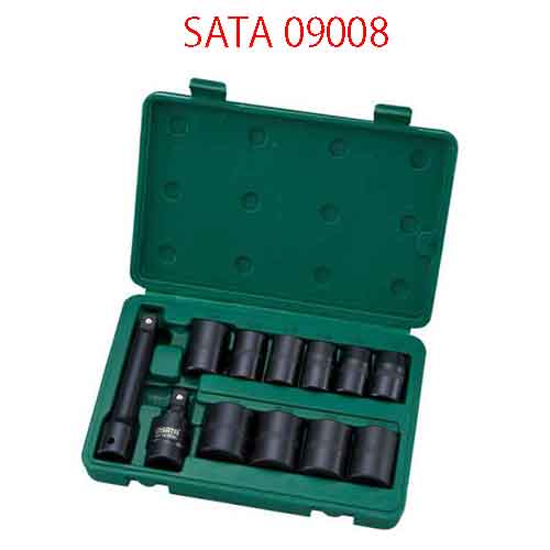 Bộ tuýp đen lục giác 1/2 inch, 12 chi tiết (hệ inch) SATA 09008