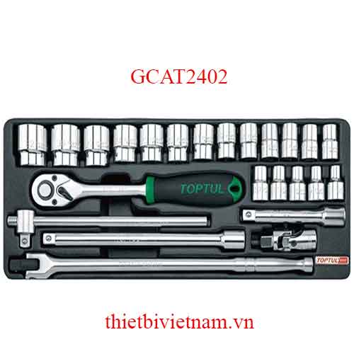 BỘ TUÝP LỤC GIÁC 1/2 INCH 24 MÓN TOPTUL GCAT2402