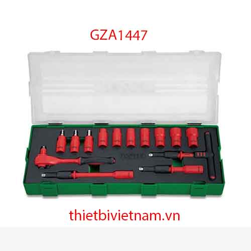 BỘ TUÝP LỤC GIÁC 1/4 INCH CÁCH ĐIỆN TOPTUL GZA1447