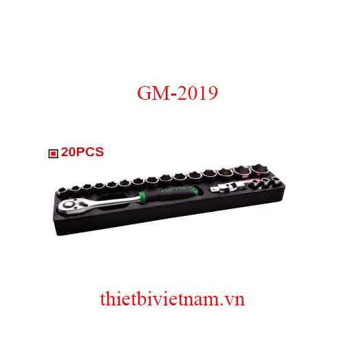 BỘ TUÝP LỤC GIÁC 20 MÓN 1/2 INCH TOPTUL GM-2019