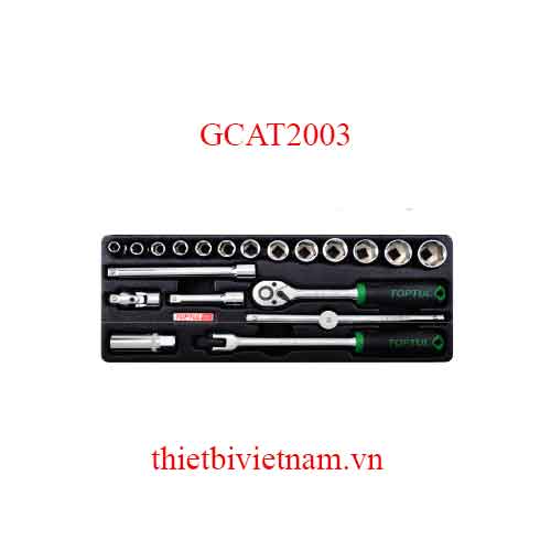 BỘ TUÝP LỤC GIÁC 3/8 INCH 20 MÓN TOPTUL GCAT2003