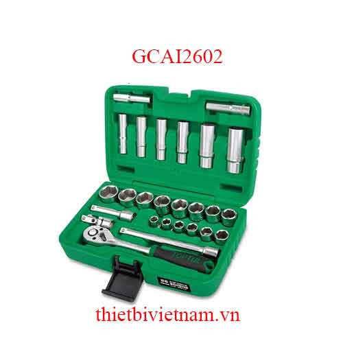 BỘ TUÝP LỤC GIÁC 3/8 INCH TOPTUL GCAI2602