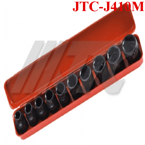 Bộ tuýp sử dụng cho súng vặn ốc cỡ ½” – 10 chi tiết JTC-J410M