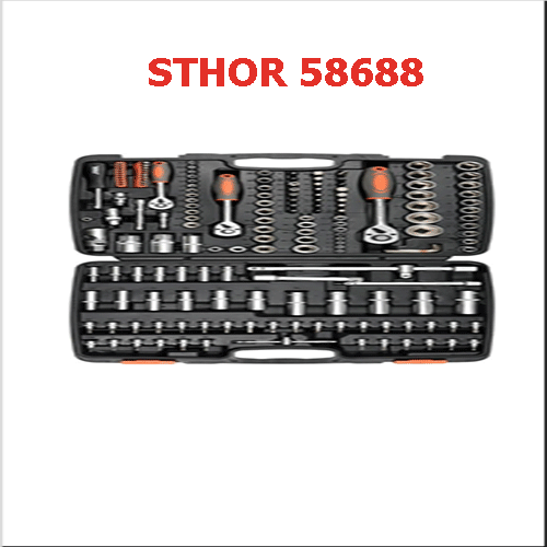 Bộ tuýp tay vặn tổng hợp 173 chi tiết STHOR 58688