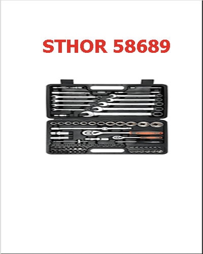 Bộ tuýp tay vặn tổng hợp 82 chi tiết STHOR 58689