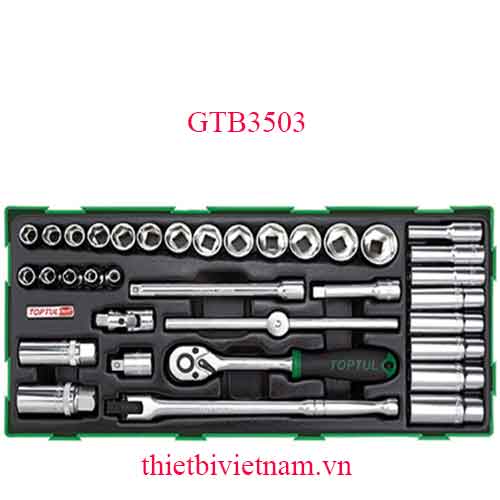 BỘ TUÝP VÀ CẦN XIẾT 3/8 INCH TOPTUL GTB3503