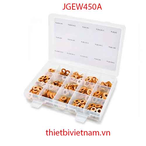 BỘ VÒNG ĐỆM ĐỒNG ĐẦU PHUN 450PCS TOPTUL JGEW450A