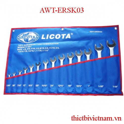 Bộ vòng miệng 14 cây LICOTA HỆ INCH AWT-ERSK03