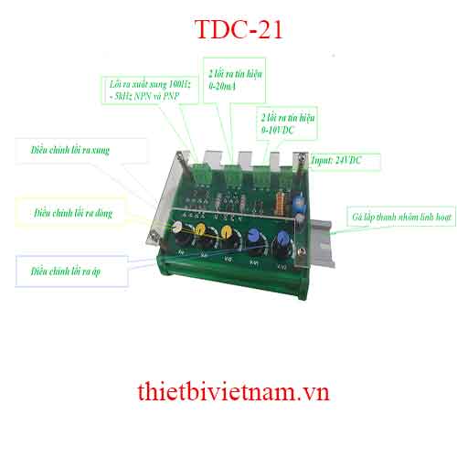 BOARD ĐIỀU CHỈNH ĐIỆN ÁP, DÒNG VÀ XUNG PNP,NPN MODEL TDC-21