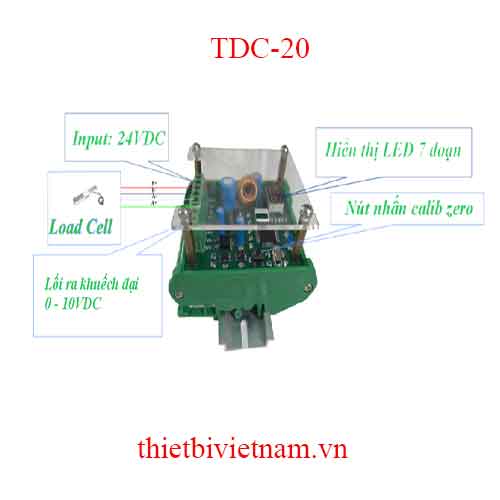 BOARD KHUẾCH ĐẠI LOAD CELL MODEL TDC-20