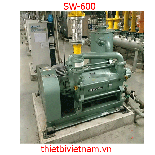 Bơm chân không vòng nước 2 cấp hãng Shinko Seiki SW – 600 cũ