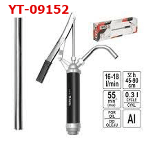 Bơm hóa chất dùng tay dạng piston bằng inox YT-09152