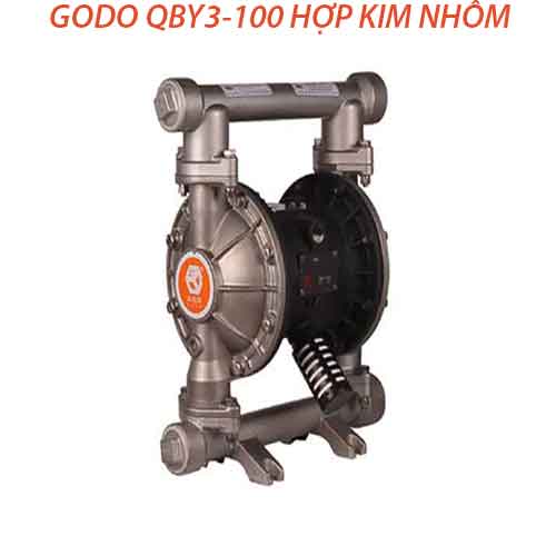 Bơm Màng Khí Nén GODO QBY3-100 HỢP KIM NHÔM