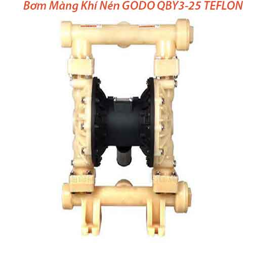 Bơm Màng Khí Nén GODO QBY3-25 TEFLON