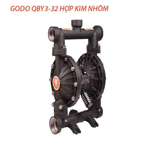 Bơm Màng Khí Nén GODO QBY3-32 HỢP KIM NHÔM