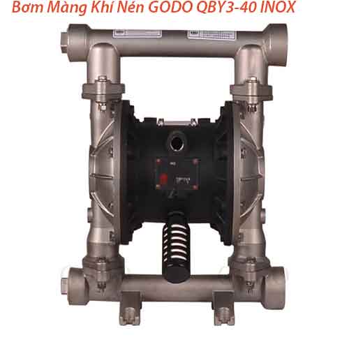 Bơm Màng Khí Nén GODO QBY3-40 INOX
